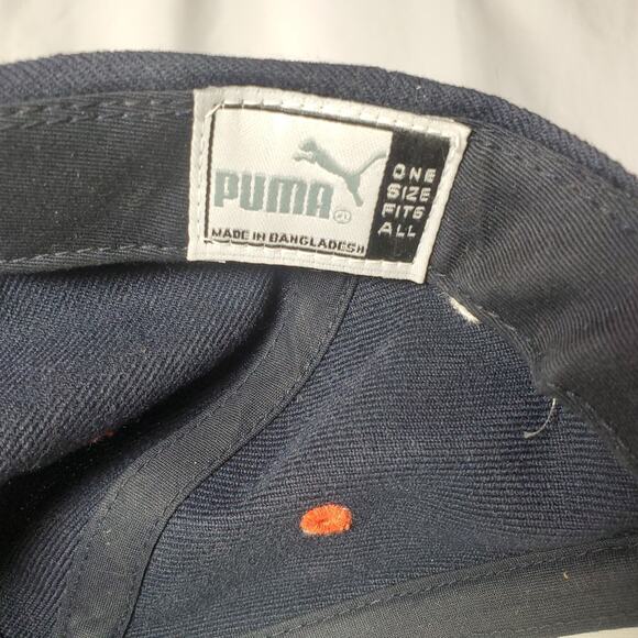 Super Bowl XXXV Hat 2001 Tampa NFL Mirage Puma Navy Adjustable Cap Vintage - Picture 8 of 11